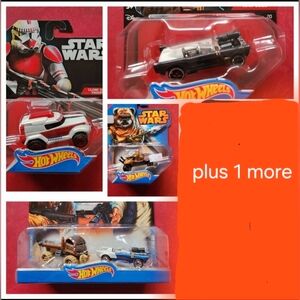 Star Wars Hot Wheels #27 Clone Shock Trooper 2-Han Solo Wicket Chewy Storm Troop